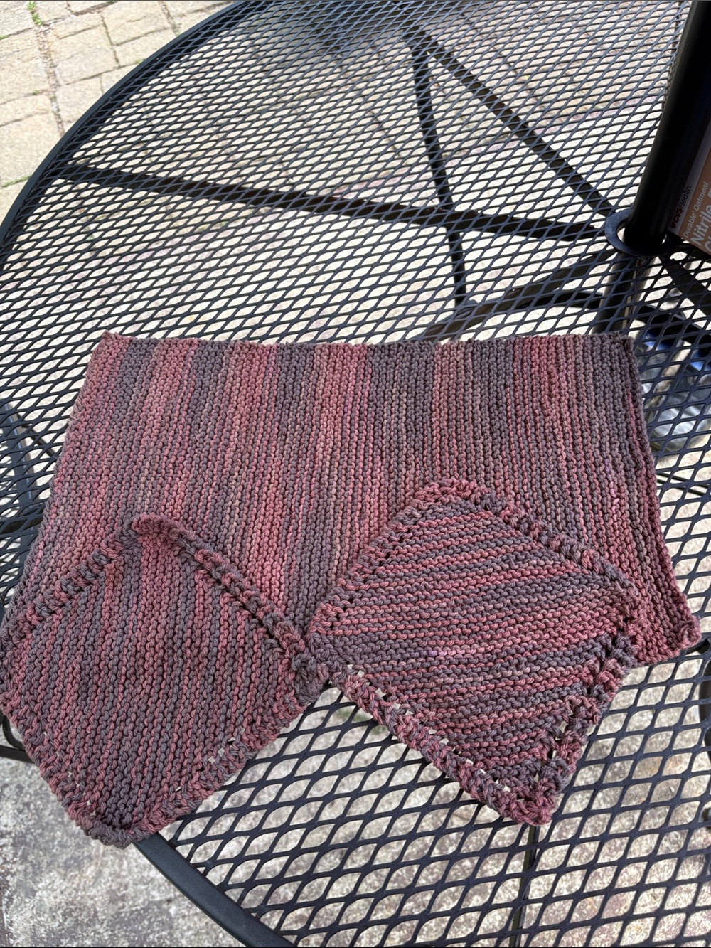Handmade Knitted Dish Towel measuring 11Wide & 17 Wide
Dish Rag measuring 7 x 7